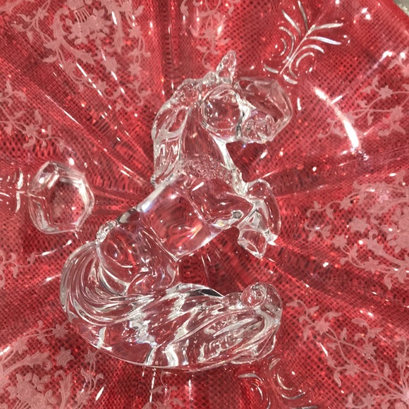 Gorgeous Princess House 24% Lead Crystal Rocking Unicorn - Picture 3 of 7